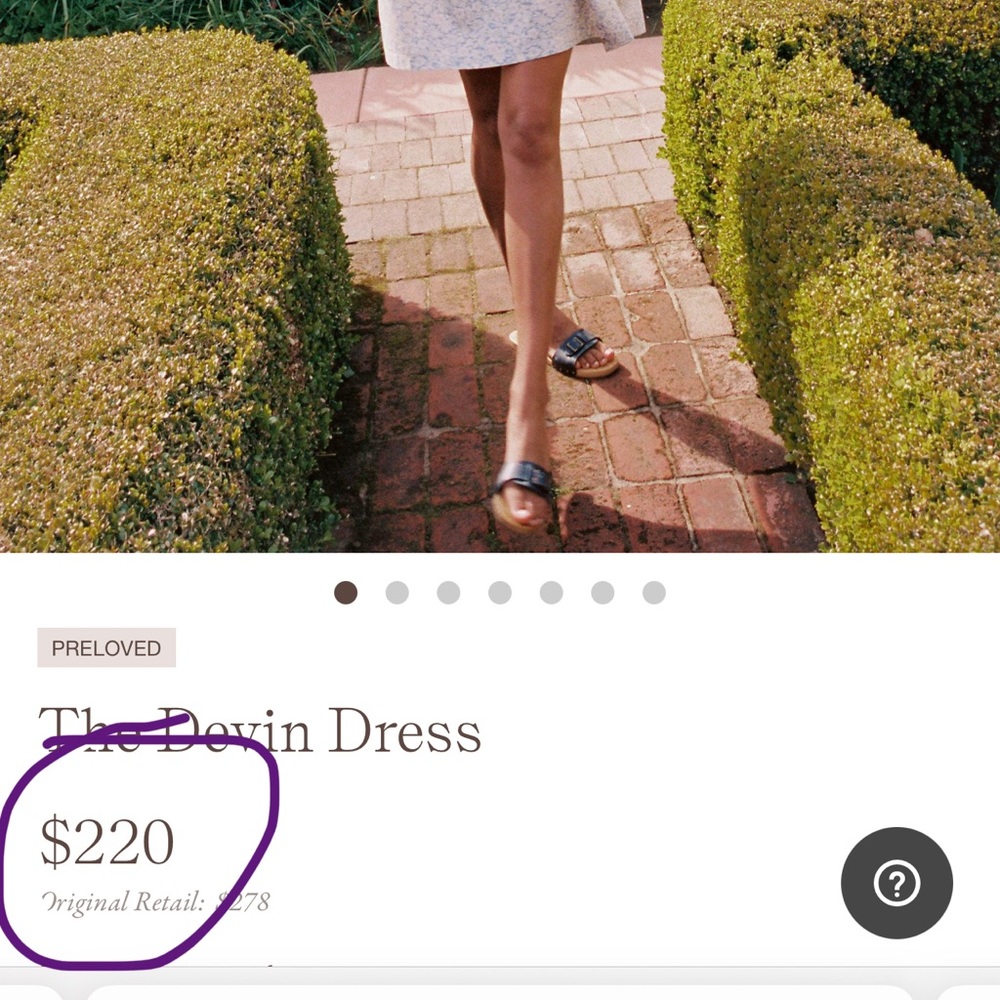 SOLD Christy Dawn Devin Dress - daisy blue